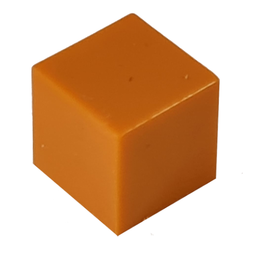Lego Modulex Tile 1 x 1 with Black Thin 'C' Print with No Lining