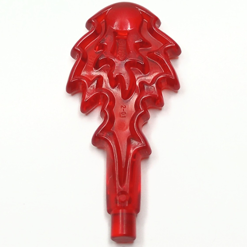 Lego Wave / Power Burst / Flame / Magic Spell Effect, Splash Stretched with Bar / Trans-Red