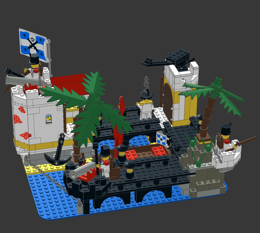 Lego (Classic Pirates) Bluecoat Cargo Port