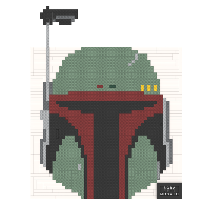 Lego Mandolorian Mosaic 1