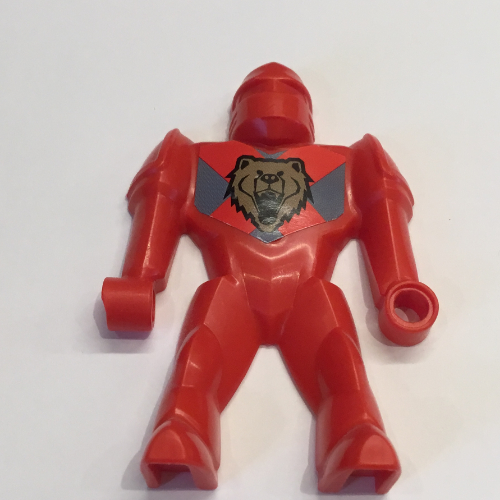 Lego Body from Nestle Promo Figure - Santus with Sword and Shield / Red