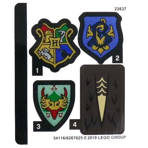Lego Sticker Sheet for Set 75946-1 / [No Color/Any Color]
