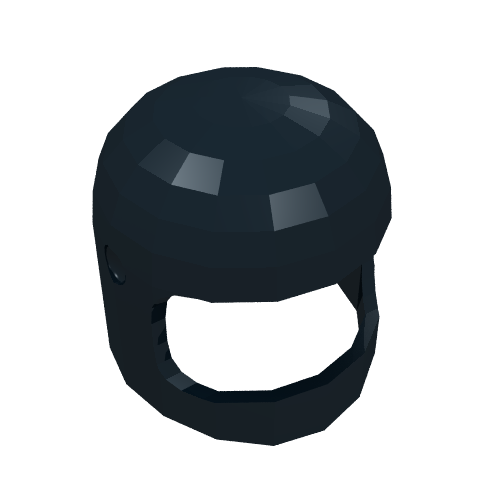 Lego Helmet Classic with Thin Chin Guard and Visor Dimples / Black