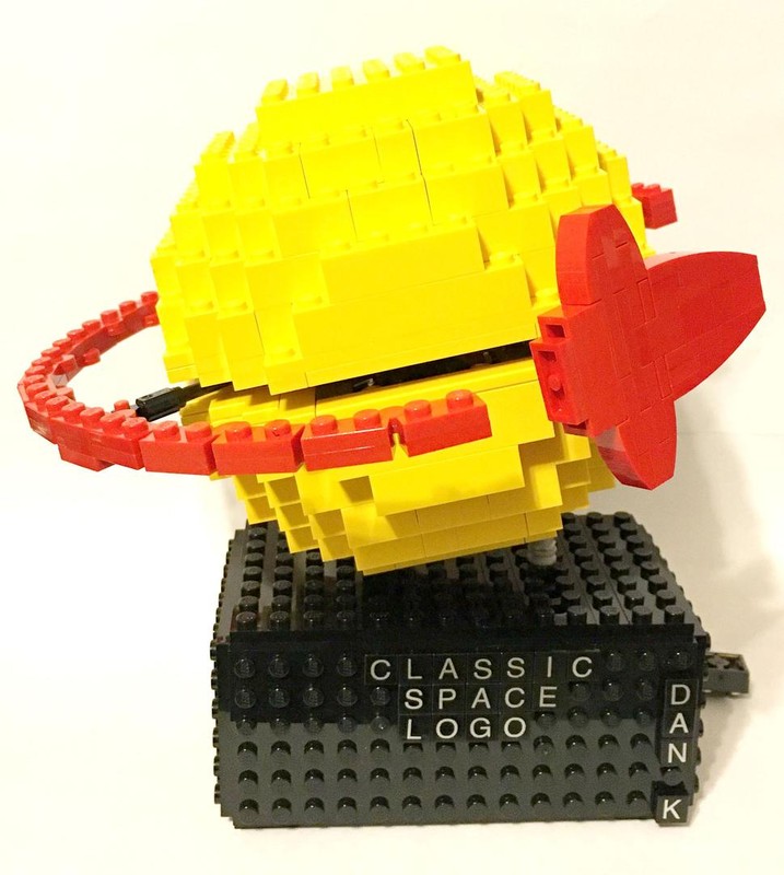Lego Motorized Classic Space Logo (in 3-D!)