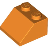 Lego Brick Sloped 45° 2 x 2 / Orange