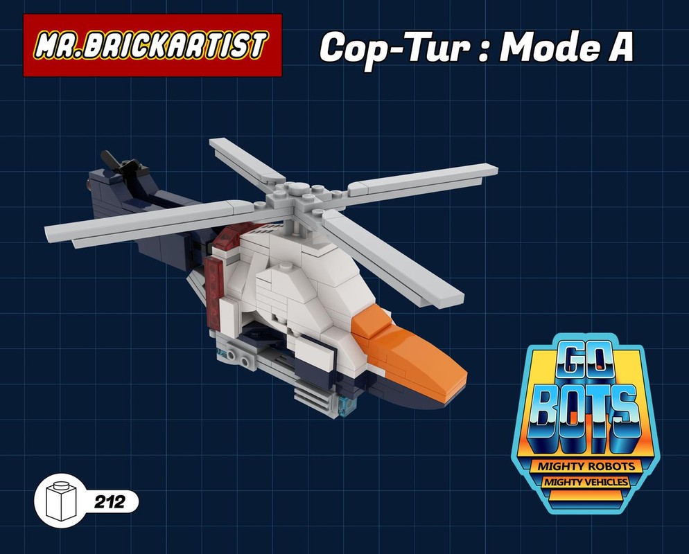 Lego Gobots Cop-tur Mode A : Helicopter