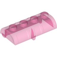 Lego Treasure Chest Lid [Thick Hinge] / Trans-Dark Pink