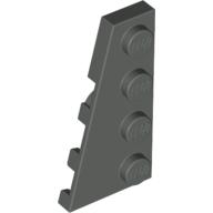 Lego Wedge Plate 4 x 2 Left / Dark Gray