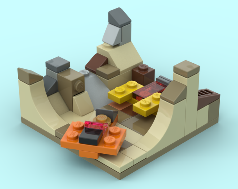 Lego Mini pod racing diorama