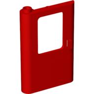 Lego Door 1 x 4 x 5 Train Left / Red
