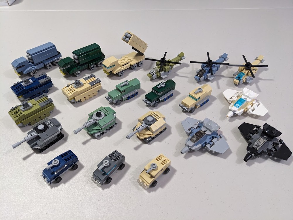 Lego Mini Military Vehicles