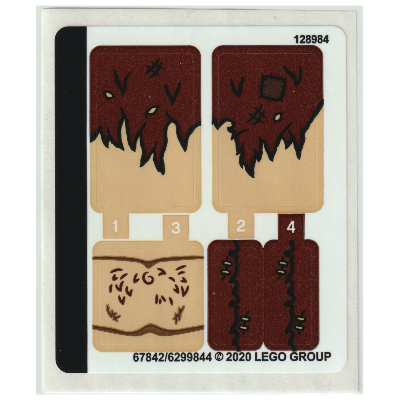 Lego Sticker Sheet for Set 75967-1