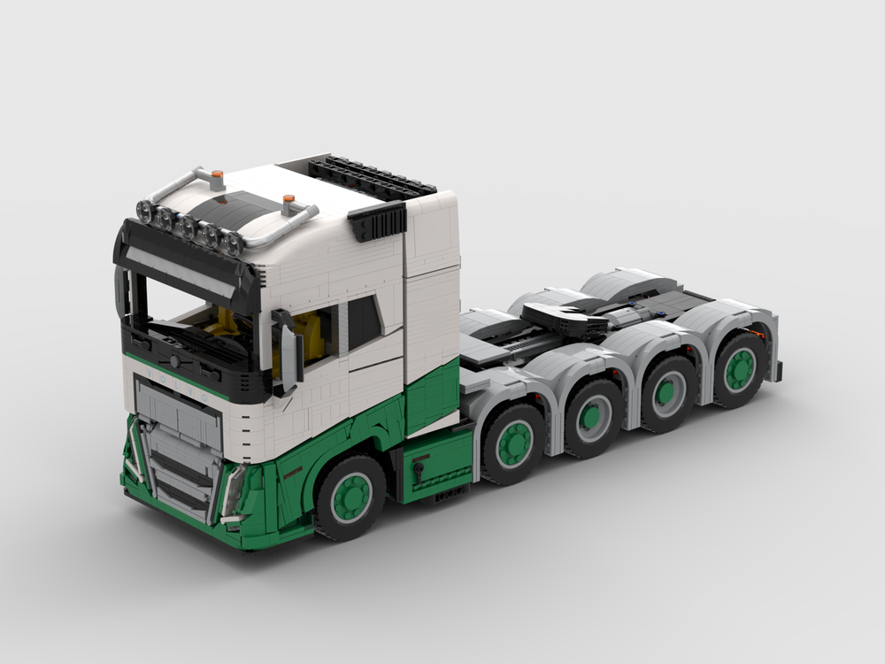Lego VOLVO FH16 10X4 truck（tractor）green
