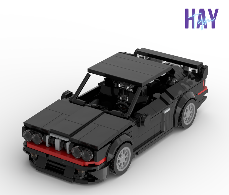 Lego BMW E30 M3 Evolution (Black-Red)