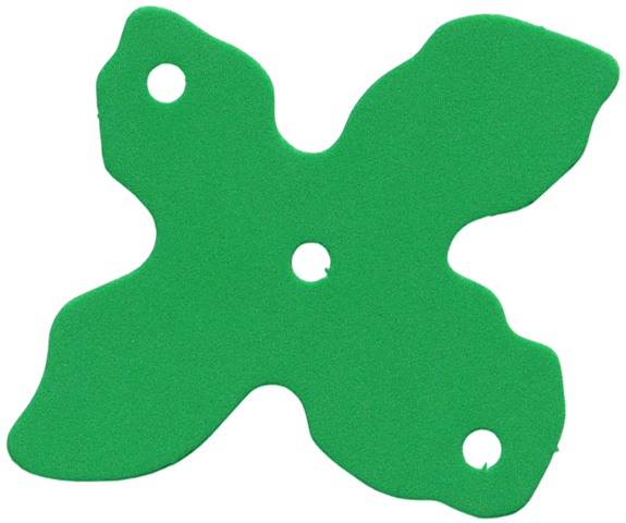 Lego Scala Foam For Set 3148-1, Pine Tree Section 9.5 x 8 / Bright Green