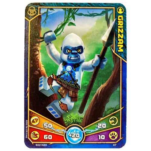 Lego Trading Card, Legends of Chima Deck #1: 47 [Grizzam]