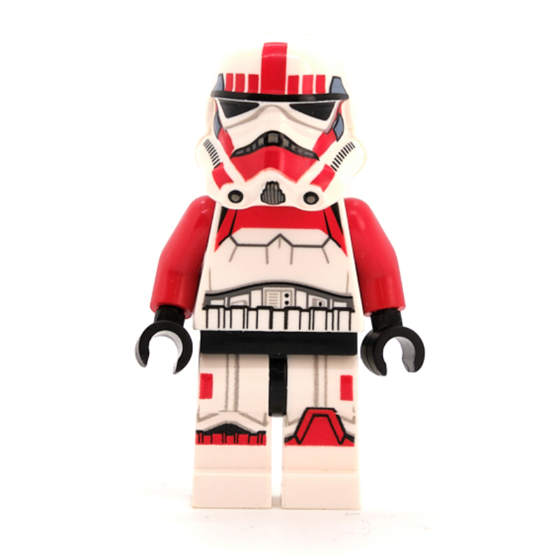 Lego Imperial Shock Trooper, Red Markings, Black Eyes