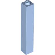 Lego Brick 1 x 1 x 5 with Solid Stud / Bright Light Blue