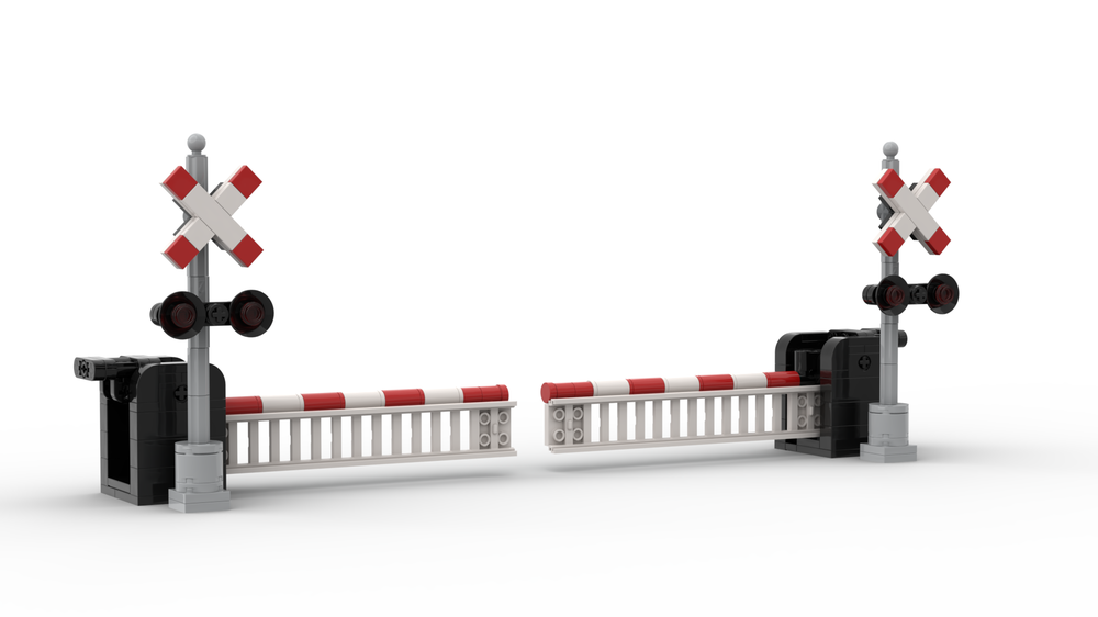 Lego Railroad Crossing Signals - Signaux de croisement de chemin de fer -- MOC