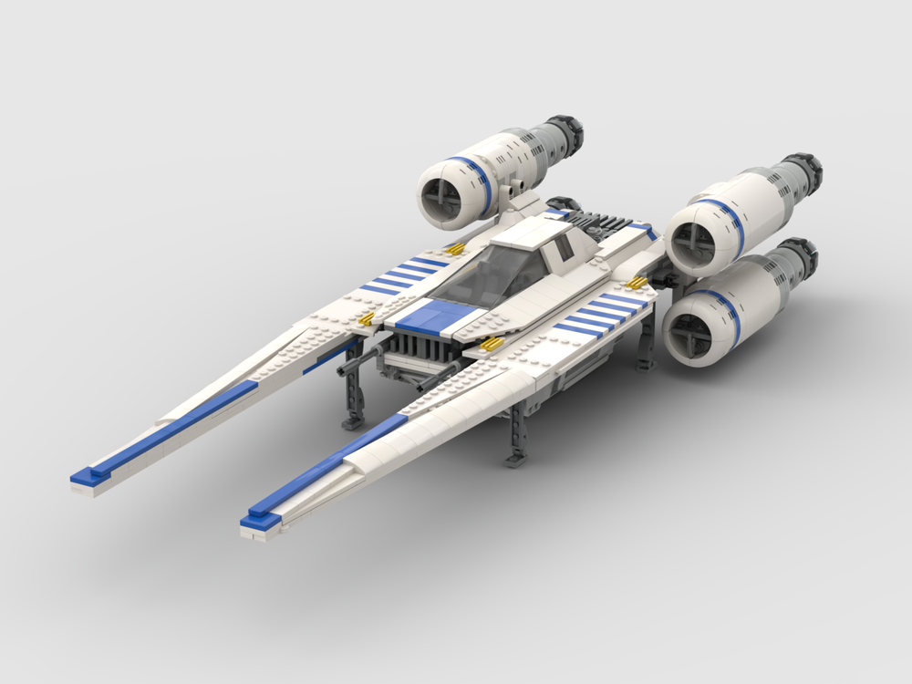 Lego U WING UT-60D MINIFIG SCALE MOC 75155