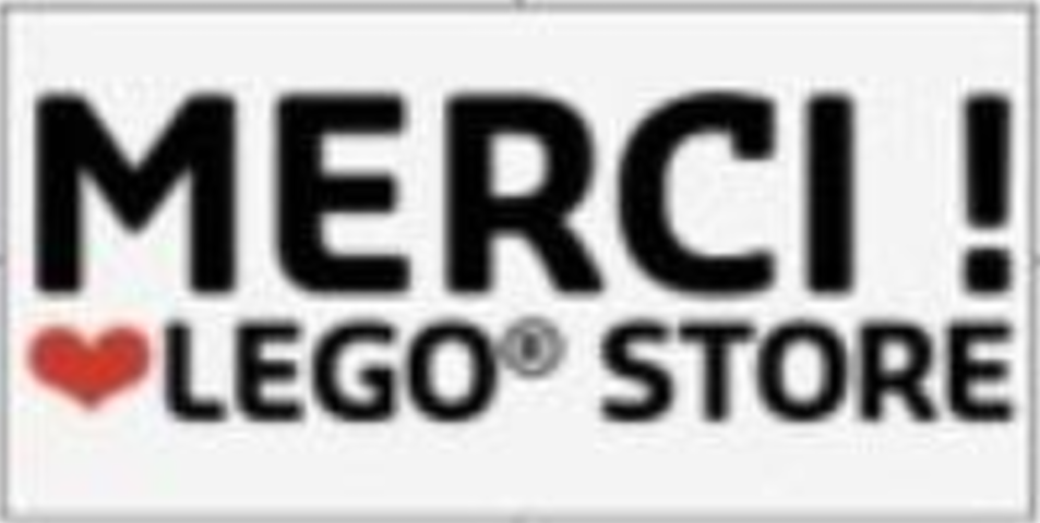 Lego Merci! [Heart] LEGO STORE Tile