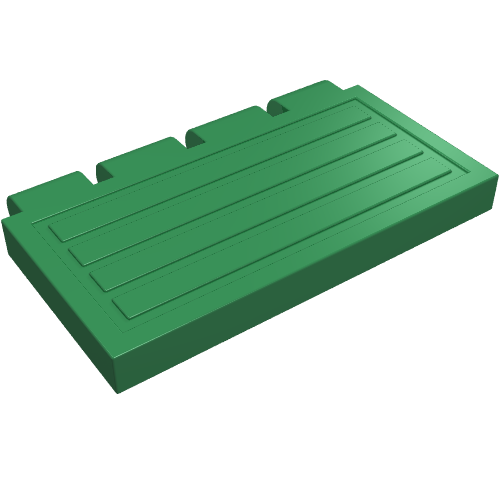 Lego Hinge Train Gate 2 x 4 / Green