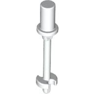 Lego Bar 3L with Handle, Stop Ring and Side Stops (Minifig Ski Pole) / White