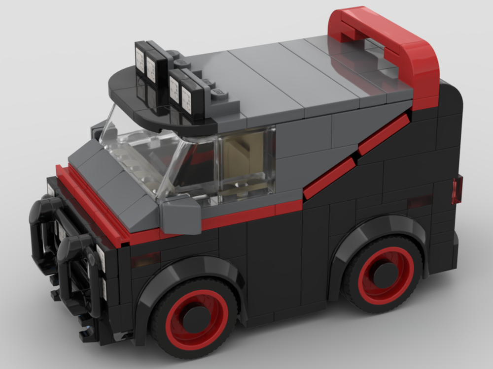 Lego Compacted racer - Baracus' van from A Team