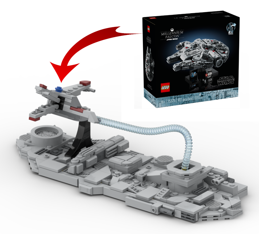 Lego Trench Run - Alternate Build of 75375-1 The Milenium Falcon