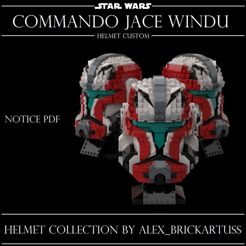 Lego Helmet Commando Jace Windu
