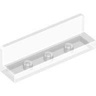 Lego Panel 1 x 4 x 1 with Rounded Corners [Thick Wall] / Trans-Clear
