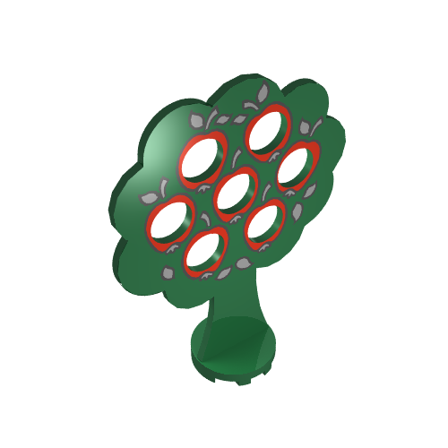 Lego Plant, Fabuland Tree with Apples Print