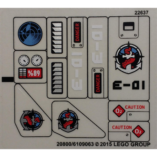 Lego Sticker Sheet for Set 60092-1