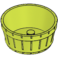Lego Barrel Half Large / Medium Lime