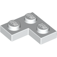 Lego Plate 2 x 2 Corner / White