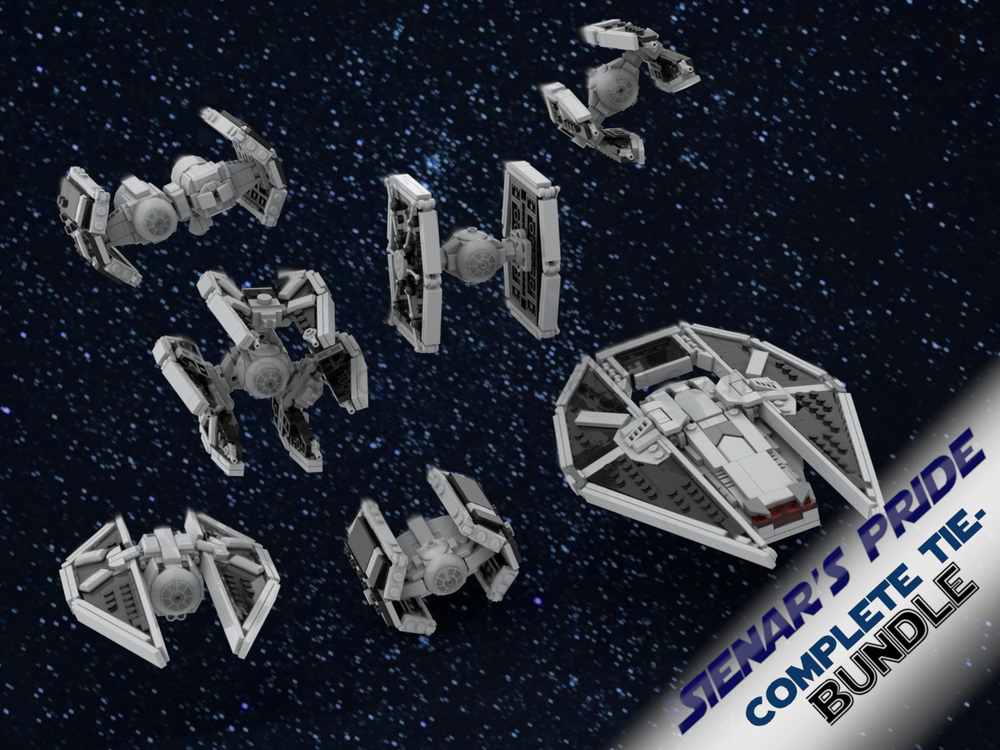 Lego "Sienar's Pride" complete Tie Starfighter Bundle (Squadron Scale)