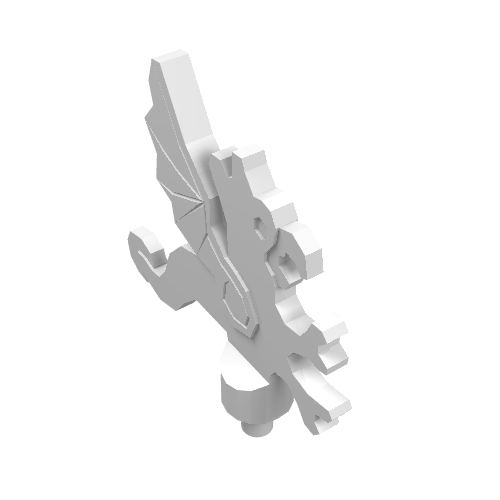 Lego Headwear Accessory Plume Dragon / White