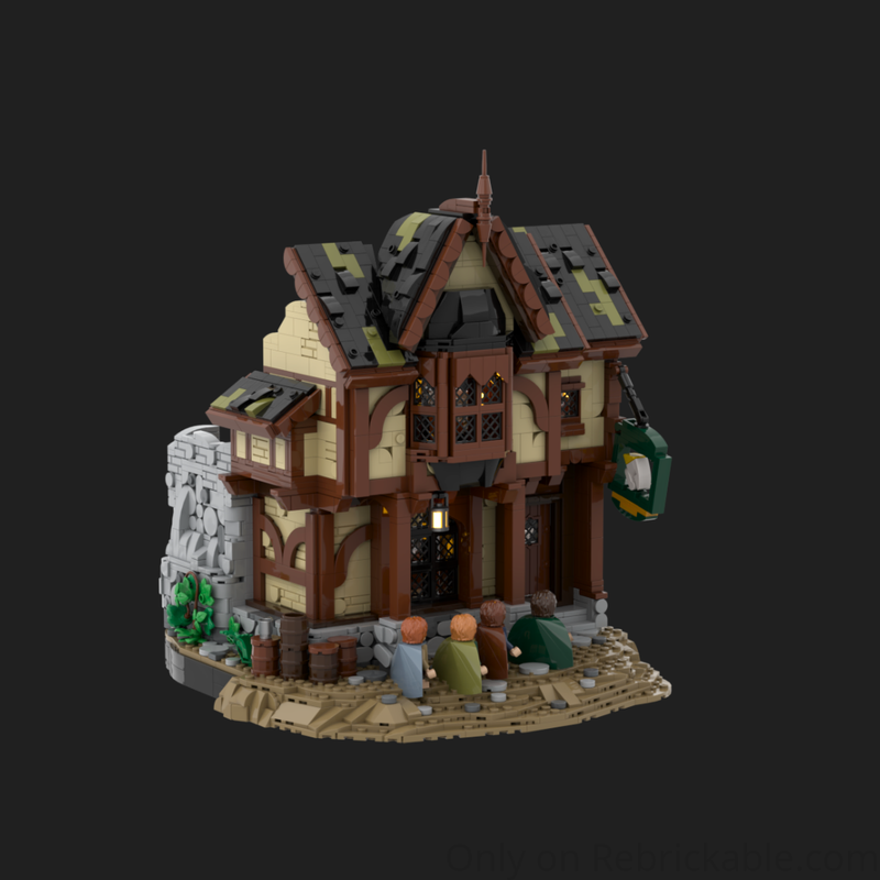 Lego Strider at the Prancing Pony