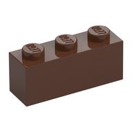 Lego Brick 1 x 3 / Brown