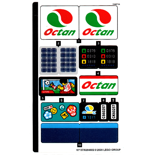 Lego Sticker Sheet for Set 60257-1
