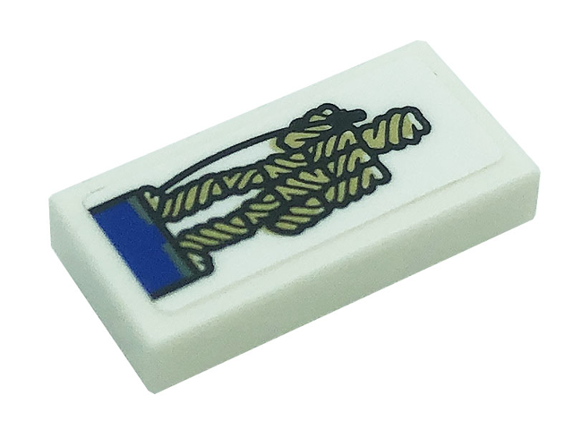 Lego Tile 1 x 2 with Fusilli Jerry Statuette Pattern (Sticker) - Set 21328