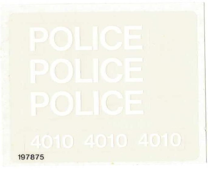 Lego Sticker Sheet for Set 4010-1