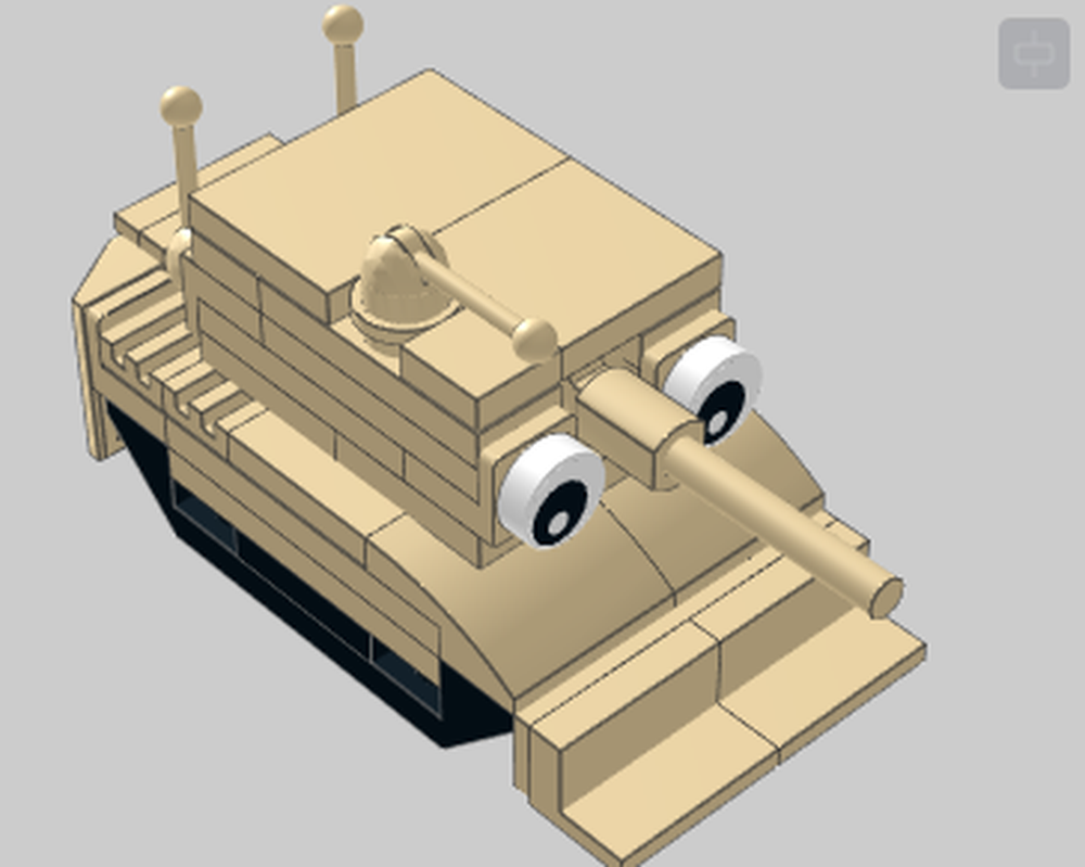 Lego Cute Tank with Eyes
