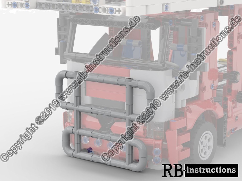 Lego Bull catcher Version 3 for 42098 Car Transpoter and C-Modell Tractor Unit