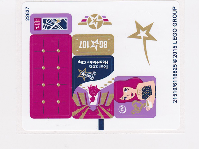 Lego Sticker Sheet for Set 41107-1