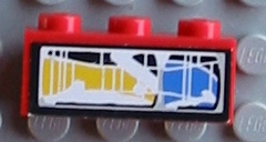 Lego Brick 1 x 3 with Front Headlight Right Pattern (Sticker) - Set 8280