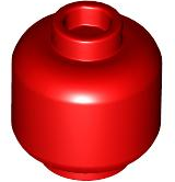 Lego Minifigure, Head (Plain) / Red