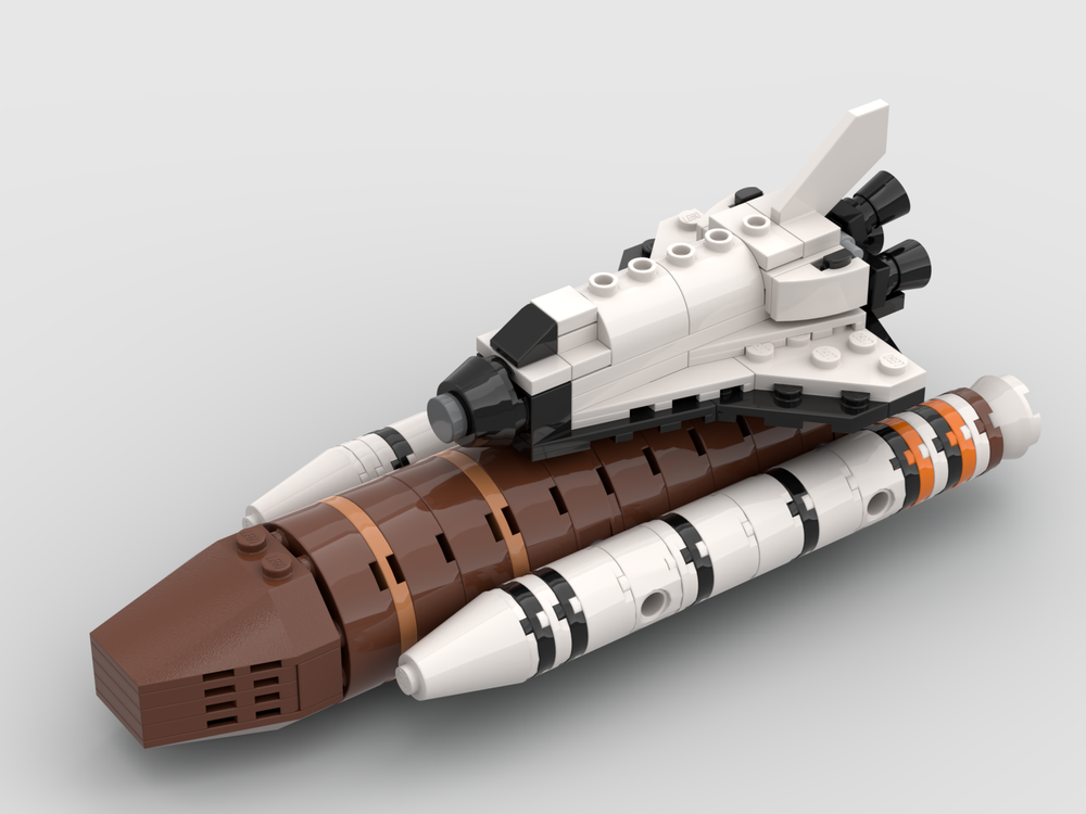 Lego External Tank and Boosters for ISS Space Shuttle Orbiter
