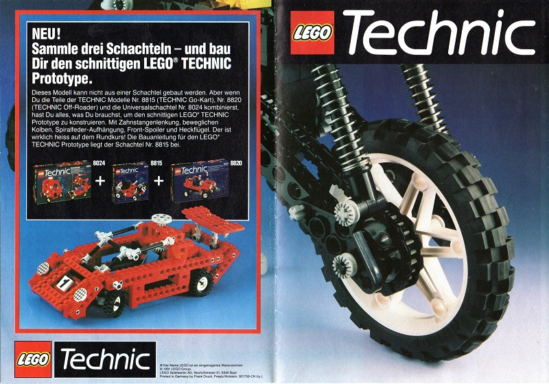 Lego 1991 Medium Technic Swiss Foldout (921759-CH (ty.))