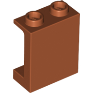 Lego Panel 1 x 2 x 2 [Side Supports / Hollow Studs] / Dark Orange